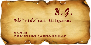 Máriássi Gilgames névjegykártya